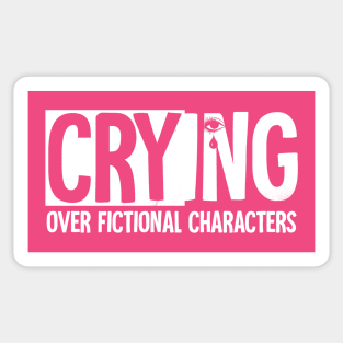 crying over fictional characters Sticker